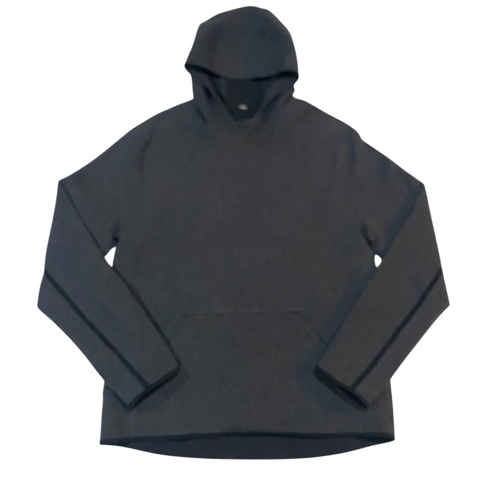 Lululemon Chamber Layer Pullover Mens Heather Black Activewear L Tech NO TAG